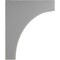 Ekena Millwork 5 1/4"W x 10"D x 12"H Clarksville Wood Vintage Decor Bracket, Pebble Grey BKTWD05X10X12CVPG - alternate 2